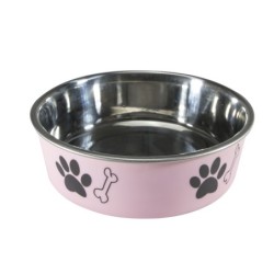 Miska antypoślizgowa z nadrukiem, różowa, S (0,3 l)