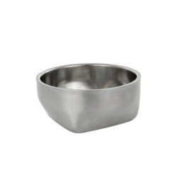 Miska podłużna, dla psa, stal nierdzewna,  z podwójnymi ściankami, 16cm