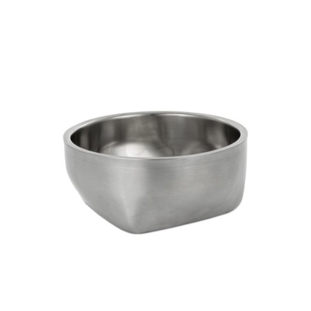 Miska podłużna, dla psa, stal nierdzewna,  z podwójnymi ściankami, 16cm