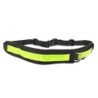 Pas biodrowy do biegania z amortyzowaną smyczą, czarny, L, pasek dł. 80-104cm, saszetka (18x5,5x10cm), smycz dł. 145-200 cm