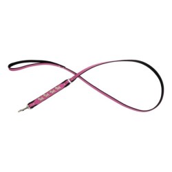 Smycz dla psa, wzór pieski west, 10MM/120CM różowa