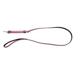Smycz dla psa, wzór pieski west, 10MM/120CM różowa