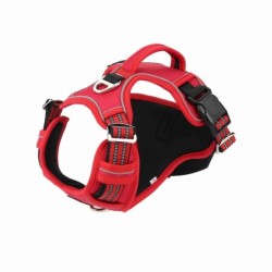 Szelki, dla psa, czerwone, materiał Oxford, S, ob.szyi 36-50cm/ob.klatki 36-63cm