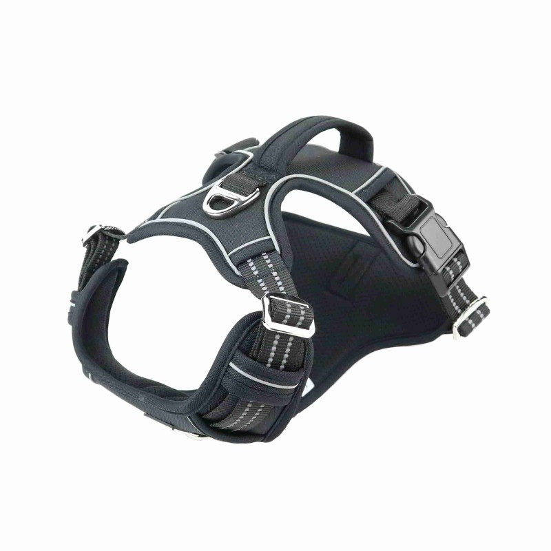 Szelki, dla psa, czarne, materiał Oxford, S, ob.szyi 36-50cm/ob.klatki 36-63cm