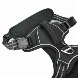 Szelki, dla psa, czarne, materiał Oxford, S, ob.szyi 36-50cm/ob.klatki 36-63cm