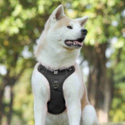 Szelki, dla psa, czarne, materiał Oxford, L, ob.szyi 43-60cm/ob.klatki 47-86cm