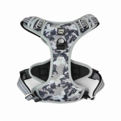 Szelki, dla psa, szare moro, materiał Oxford, S, ob.szyi 36-50cm/ob.klatki 36-63cm