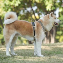 Szelki, dla psa, zielone moro, materiał Oxford, M, ob.szyi 39-55cm/ob.klatki 40-72cm