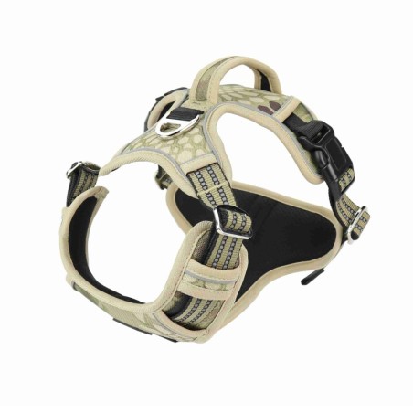 Szelki, dla psa, zielone moro, materiał Oxford, XL, ob.szyi 55-83cm/ob.klatki 50-94cm