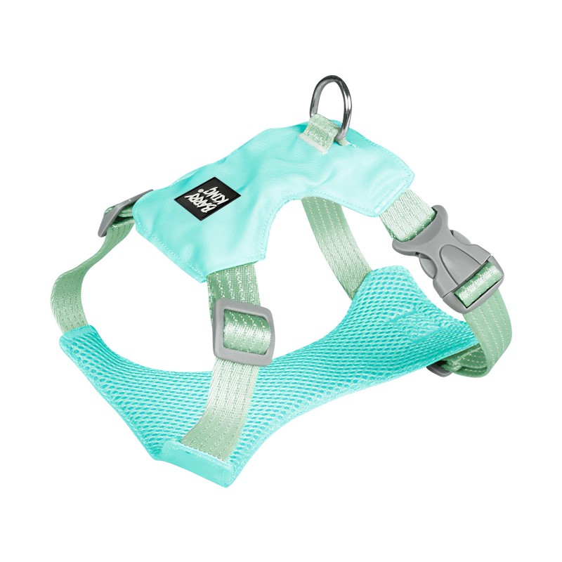 Szelki, dla psa, małe rasy, niebieskie, typ no pull, M, ob.szyi 32-41cm/ob.klatki 36-49cm