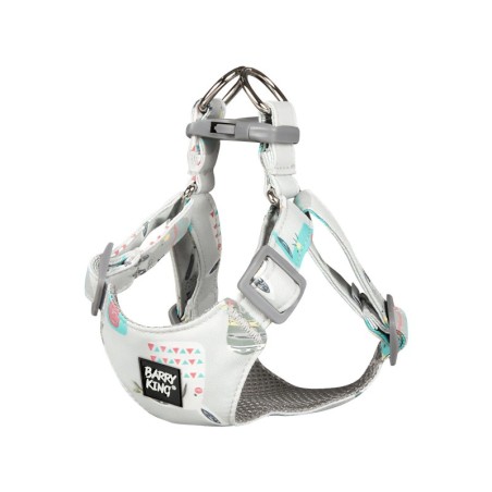 Szelki, dla psa, małe rasy, szare, S, ob.szyi 26-33cm/ob.klatki 30-43cm