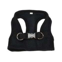 Szelki, dla psa, czarne, bezuciskowe, L, ob.klatki 41cm/dł.klatki 20cm