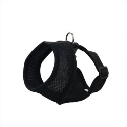 Szelki, dla psa, czarne, siatka i poliester, XS, ob.szyi 26cm/ob.klatki 29-36cm