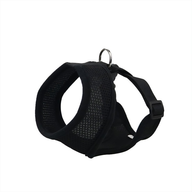 Szelki, dla psa, czarne, siatka i poliester, XS, ob.szyi 26cm/ob.klatki 29-36cm