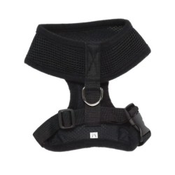 Szelki, dla psa, czarne, siatka i poliester, XS, ob.szyi 26cm/ob.klatki 29-36cm