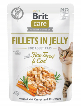 BRIT CARE CAT FJ FINE TROUT&COD POUCH 85g