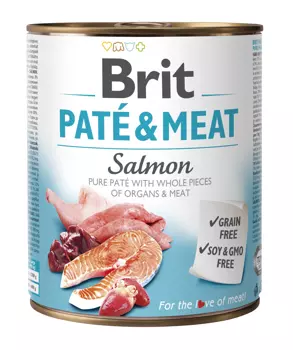 BRIT PATE&MEAT SALMON  800 g
