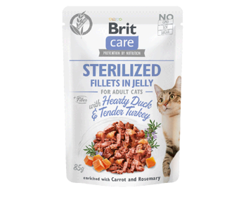 Brti care sterilized duck&turkey pouch 85g