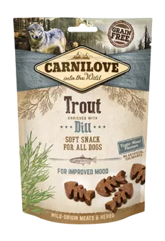 CARNILOVE SEMI MOIST SNACK TROUT ENRICHED WITH DILL  200 g