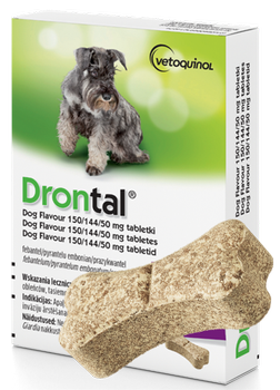 Drontal Dog Flavour 150/144/50 mg 1 tabletka dla psów
