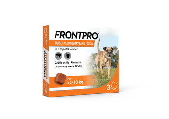 FRONTPRO 28 mg chewable tablets for dogs >4–10 kg