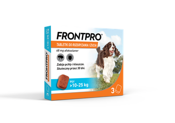 FRONTPRO 68 mg chewable tablets for dogs >10–25 kg