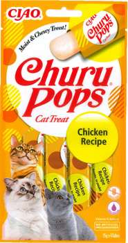 Inaba Cat Churu Pops Kurczak 4x15g (Chicken Recipe 60g)