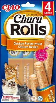 Inaba Cat Churu Rolls Chicken Wraps Chicken 4x10g (Kurczak)