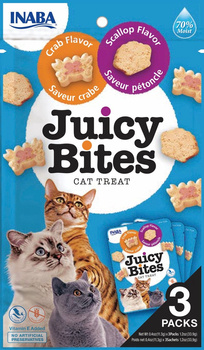 Inaba Cat Juicy Bites Przegrzebki z Krabem 6x11,3g (Scallop Crab Flavor)