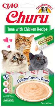 Przysmaki Inaba Cat Churu Tuńczyk z Kurczakiem 4x14g (Tuna With Chicken)