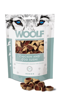 WOOLF CHICKEN AND COD SUSHI 100g 1022