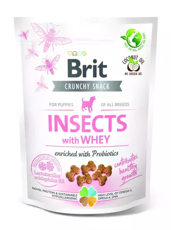 BRIT CARE DOG CRUNCHY CRACKER PUPPY INSECT 200 g