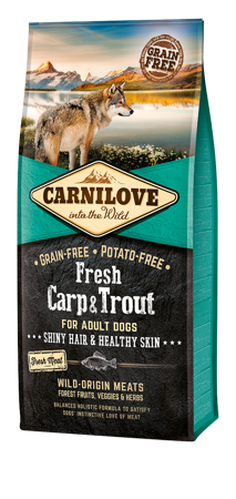 CARNILOVE FRESH CARP & TROUT FOR ADULT 12KG 12 kg