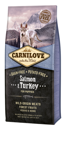 CARNILOVE SALMON & TURKEY FOR PUPPIES 1,5 kg