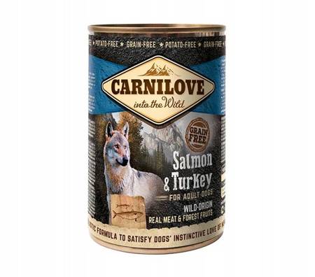 CARNILOVE WILD MEAT SALMON&TURKEY 400 g