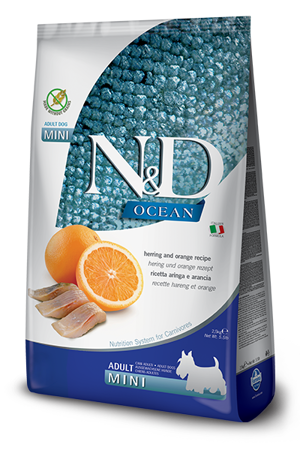 Karma sucha dla psa - N&D Ocean canine Herring & Orange Adult Mini 800 gr