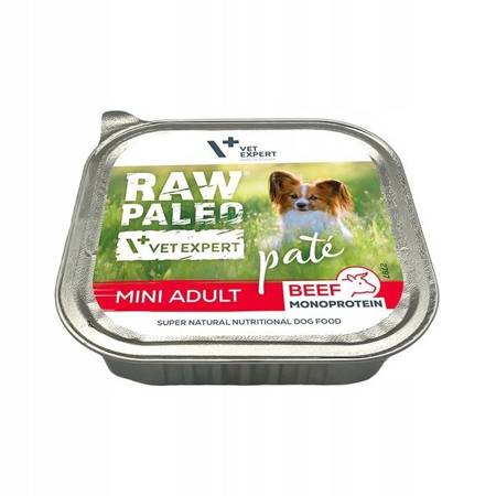 Vet Expert Raw Paleo Pate Mini Adult Beef 150g